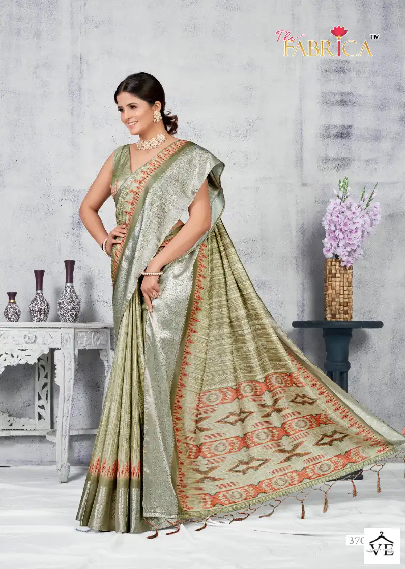 The Fabrica Saffron Vol-2 Soft Dola Jacquard Wholesale Saree Catalog — Wholesale Sarees, MPA wholesale from Surat - Gallery Image 9