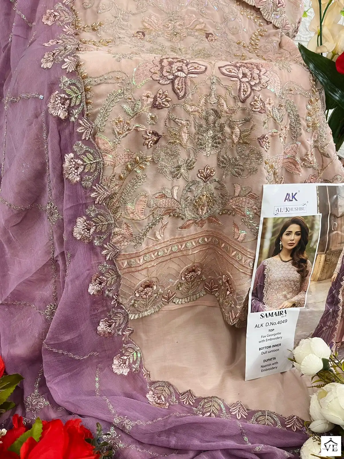 Al_Khushbu Samaira Vol-4 Georgette Wholesale Designer Pakistani Suit Catalog — Wholesale Salwar Suits, MPA wholesale from Surat - Gallery Image 8