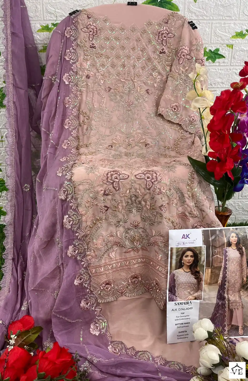 Al_Khushbu Samaira Vol-4 Georgette Wholesale Designer Pakistani Suit Catalog — Wholesale Salwar Suits, MPA wholesale from Surat - Gallery Image 7