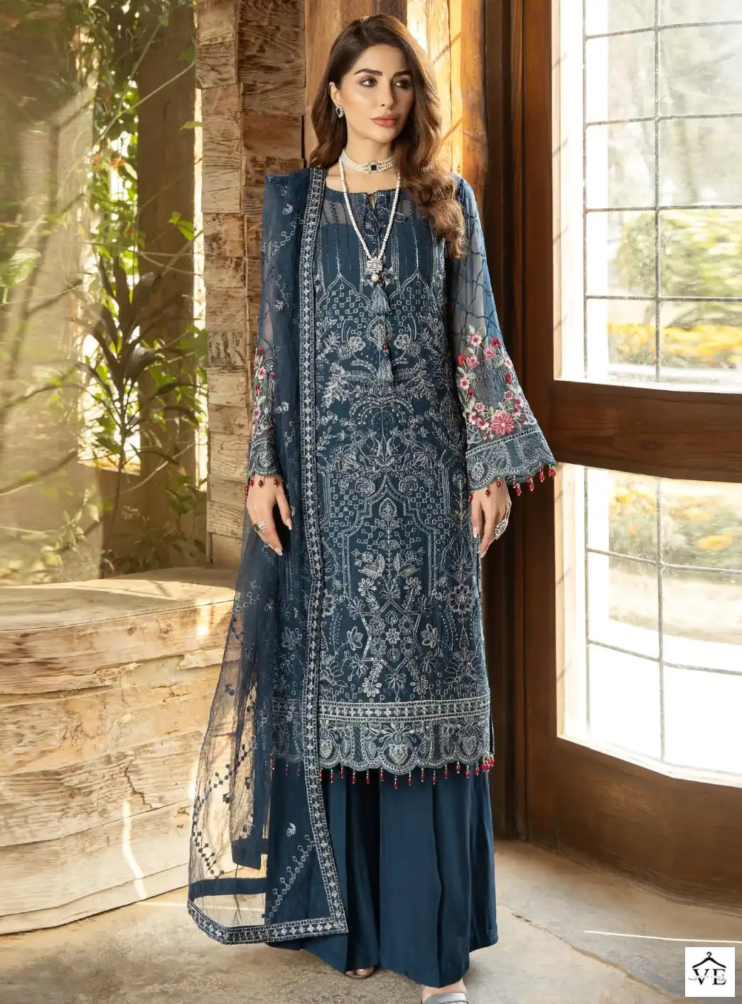 Al_Khushbu Samaira Vol-5 Georgette Wholesale Pakistani Suits Catalog — Wholesale Salwar Suits, MPA wholesale from Surat — view 1
