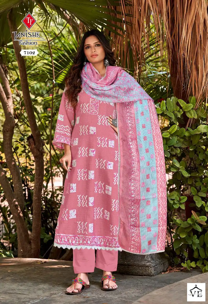 Tanishk Sanah Pure Cotton Wholesale Salwar Suit Catalog — Wholesale Salwar Suits, MPA wholesale from Surat - Gallery Image 6