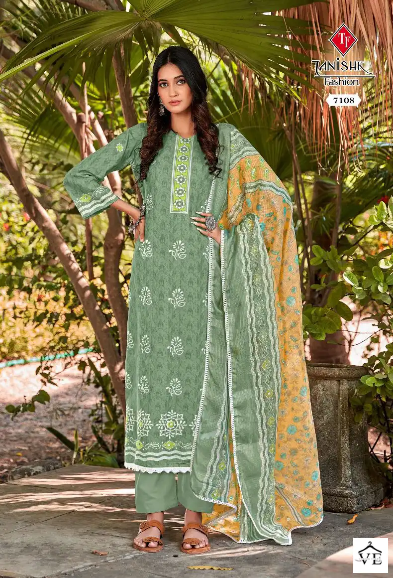 Tanishk Sanah Pure Cotton Wholesale Salwar Suit Catalog — Wholesale Salwar Suits, MPA wholesale from Surat - Gallery Image 2