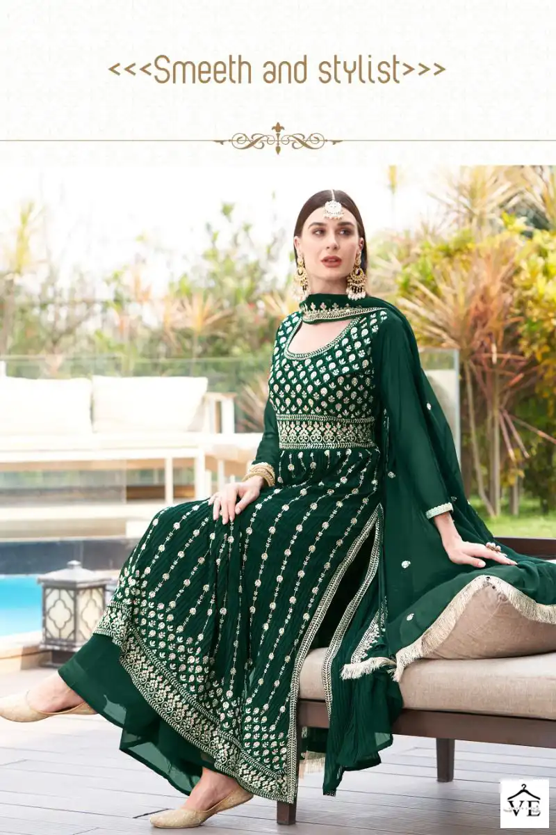 Al_Khushbu Sanchal Vol 1 Georgette Wholesale Pakistani Salwar Kameez Catalog — Wholesale Salwar Suits, MPA wholesale from Surat - Gallery Image 3