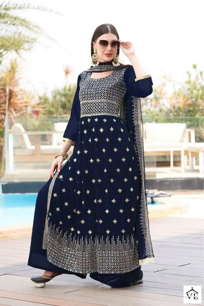 Al_Khushbu Sanchal Vol 1 Georgette Wholesale Pakistani Salwar Kameez Catalog — Wholesale Salwar Suits, MPA wholesale from Surat - Gallery Image 2