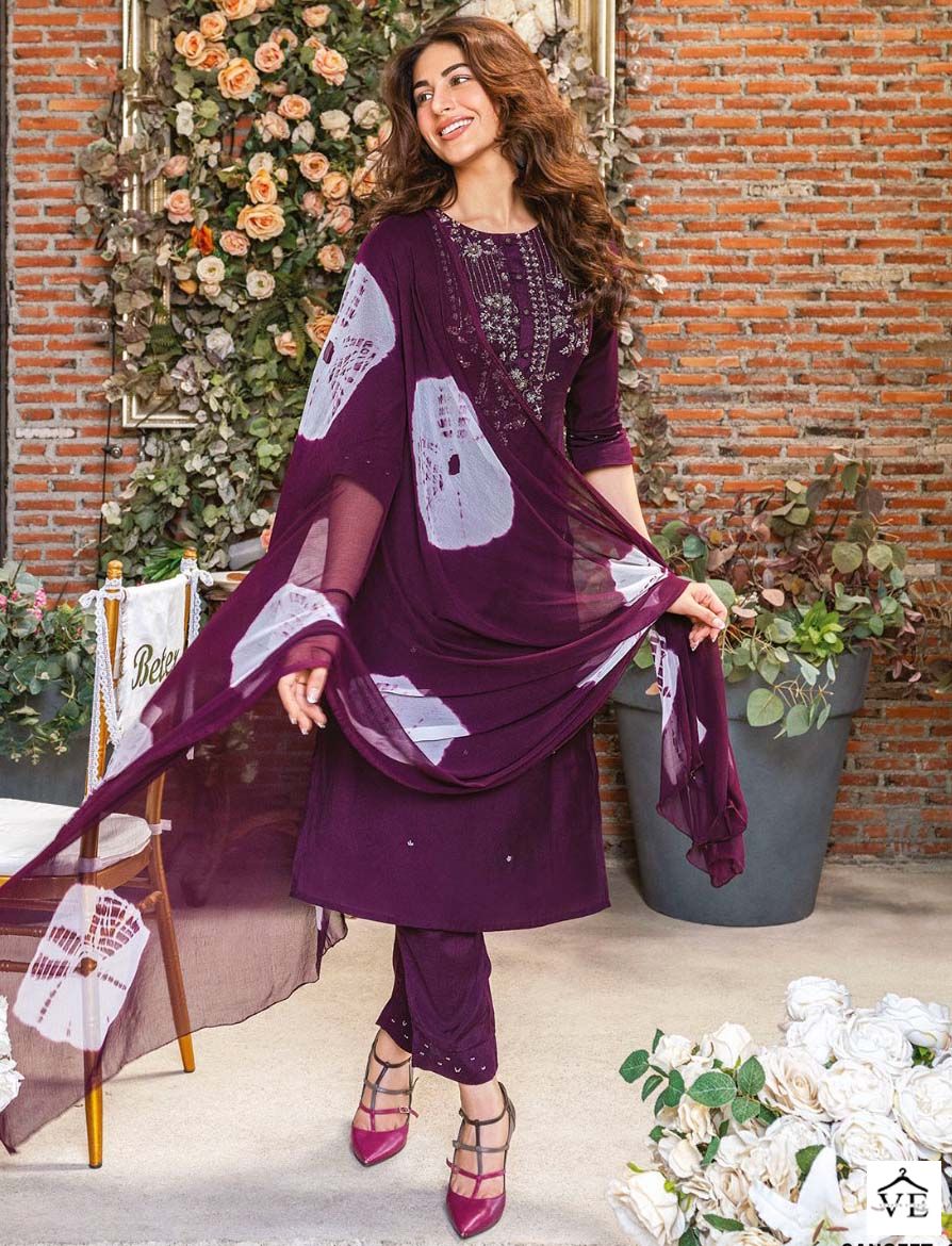Anju Fabrics Sangeet Vol 3 Viscose Wholesale Readymade Salwar Suit Catalog — Wholesale Salwar Suits, MPA wholesale from Surat — view 1