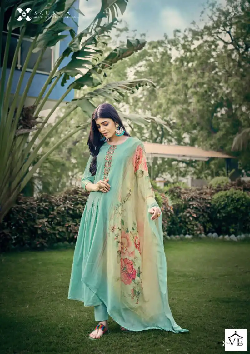 Sargam Saumya Pure Pakistani Lawn Wholesale Salwar Suit Catalog — Wholesale Salwar Suits, MPA wholesale from Surat - Gallery Image 6