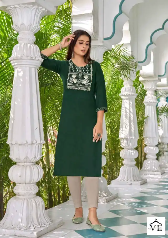 Kalaroop Seagull Vol 4 Fancy Rayon Wholesale Kurti Catalog — Wholesale Kurtis, MPA wholesale from Surat - Gallery Image 4