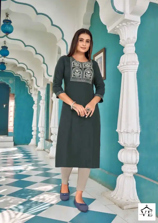 Kalaroop Seagull Vol 4 Fancy Rayon Wholesale Kurti Catalog — Wholesale Kurtis, MPA wholesale from Surat - Gallery Image 5