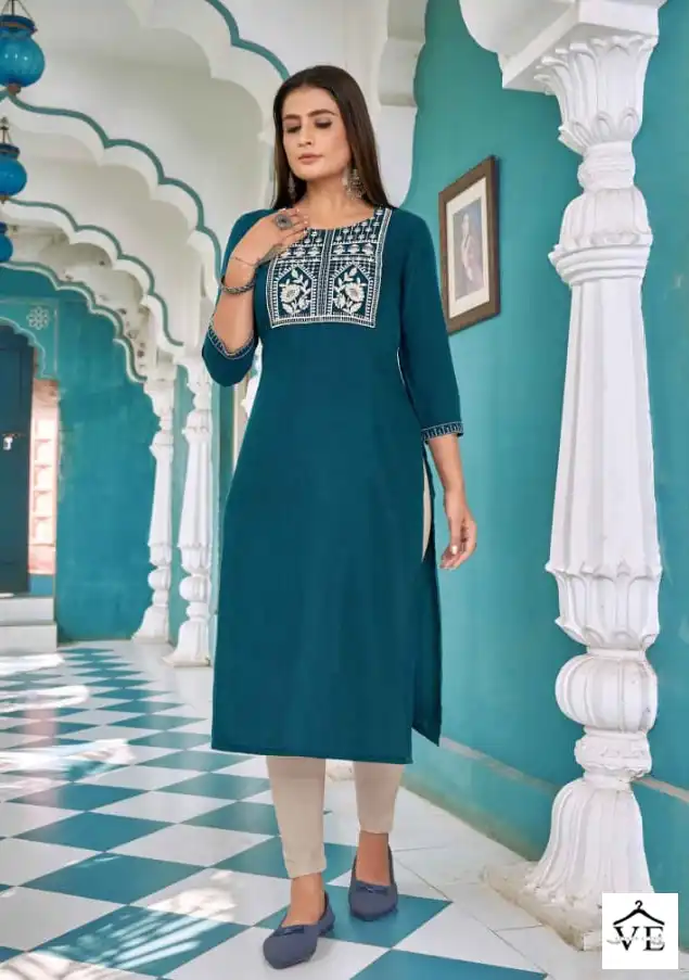 Kalaroop Seagull Vol 4 Fancy Rayon Wholesale Kurti Catalog — Wholesale Kurtis, MPA wholesale from Surat - Gallery Image 6