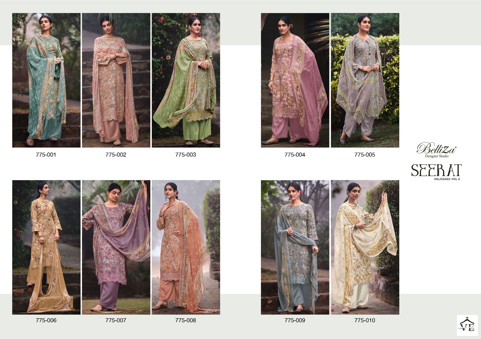 Belliza Designer Seerat Vol 2 Jam Cotton Wholesale Designer Salwar Suit Catalog — Wholesale Salwar Suits, MPA wholesale from Surat — view 11