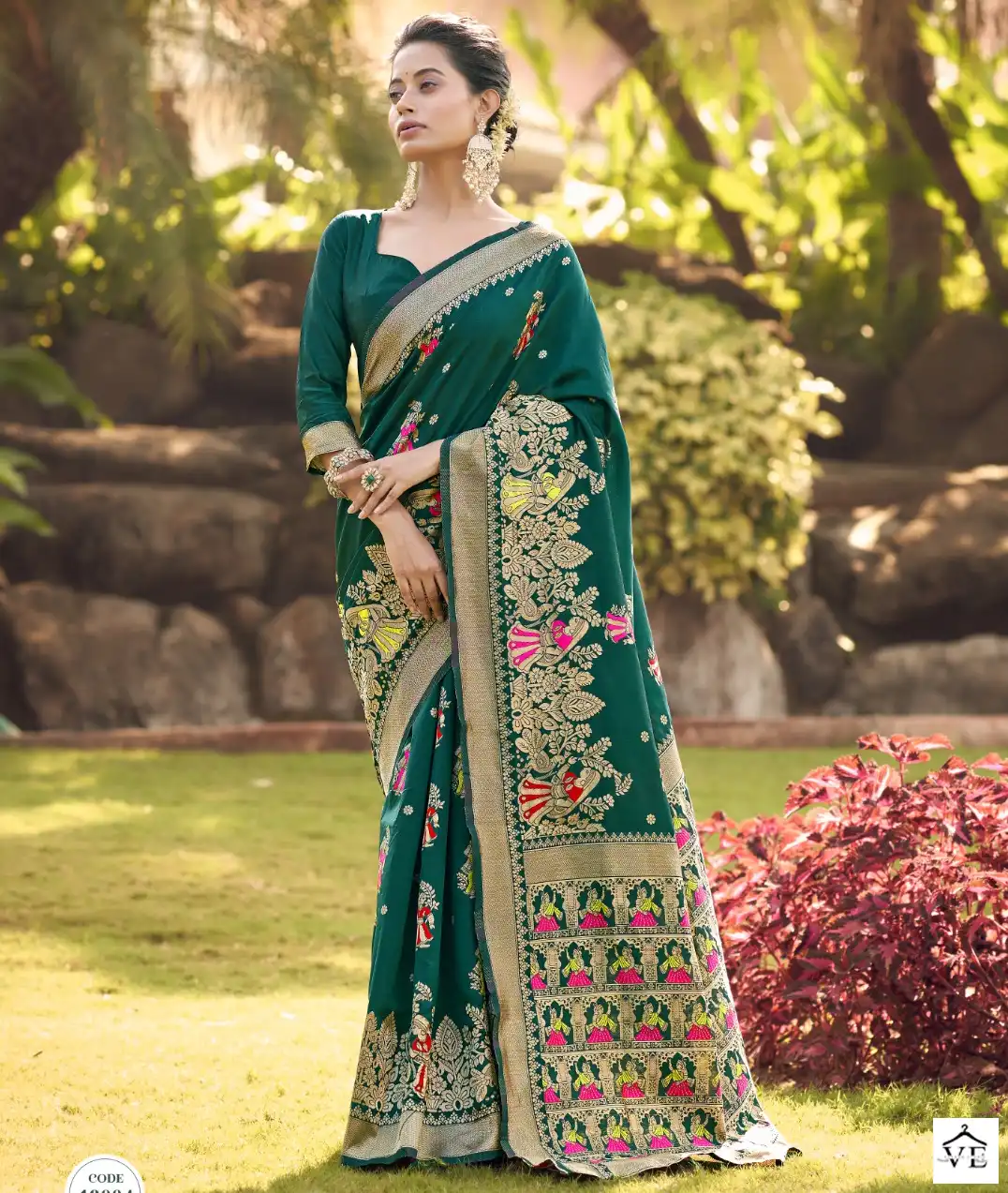 The Fabrica Selma Soft Silk Jacquard Wholesale Saree Catalog — Wholesale Sarees, MPA wholesale from Surat — view 1