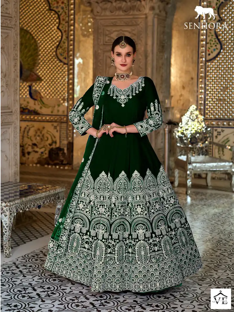 Senhora Dulhan Vol-42 9000 Velvet Wholesale Bridal Suit Catalog — Wholesale Salwar Suits, MPA wholesale from Surat - Gallery Image 5