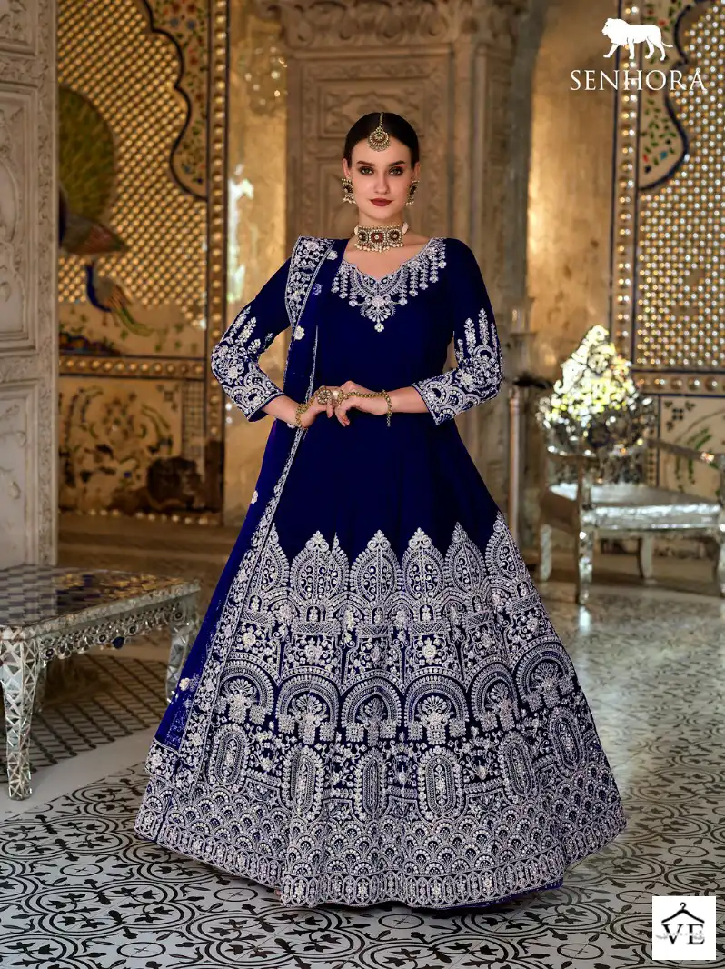 Senhora Dulhan Vol-42 9000 Velvet Wholesale Bridal Suit Catalog — Wholesale Salwar Suits, MPA wholesale from Surat - Gallery Image 6