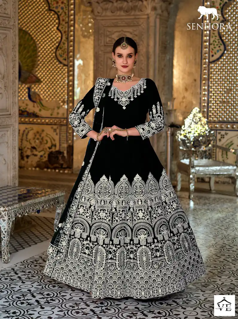 Senhora Dulhan Vol-42 9000 Velvet Wholesale Bridal Suit Catalog — Wholesale Salwar Suits, MPA wholesale from Surat - Gallery Image 8