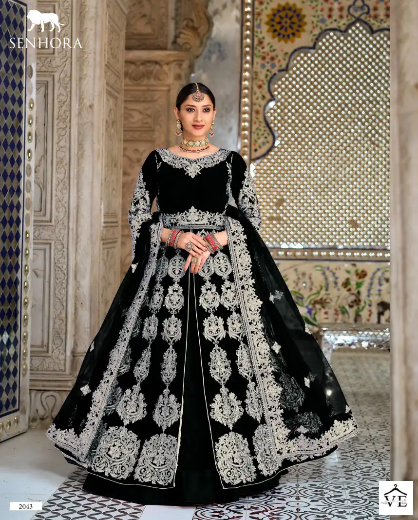 Senhora Dulhan Vol-42 9000 Velvet Wholesale Bridal Suit Catalog — Wholesale Salwar Suits, MPA wholesale from Surat - Gallery Image 12