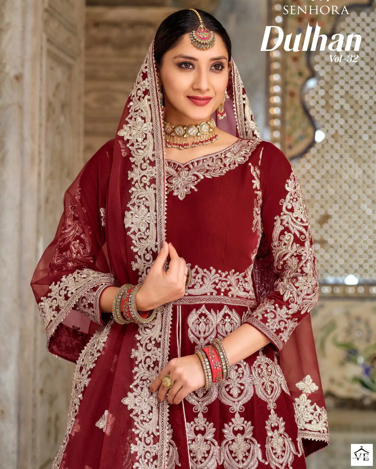 Senhora Dulhan Vol-42 9000 Velvet Wholesale Bridal Suit Catalog — Wholesale Salwar Suits, MPA wholesale from Surat — view 1