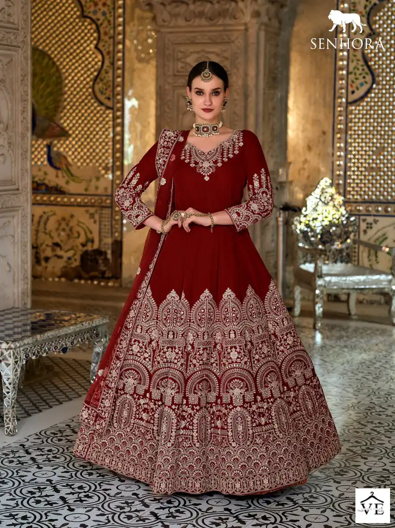 Senhora Dulhan Vol-42 9000 Velvet Wholesale Bridal Suit Catalog — Wholesale Salwar Suits, MPA wholesale from Surat - Gallery Image 17