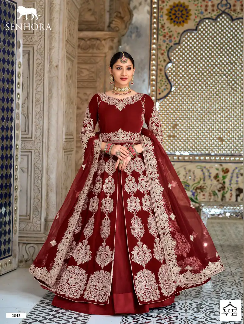 Senhora Dulhan Vol-42 9000 Velvet Wholesale Bridal Suit Catalog — Wholesale Salwar Suits, MPA wholesale from Surat - Gallery Image 18