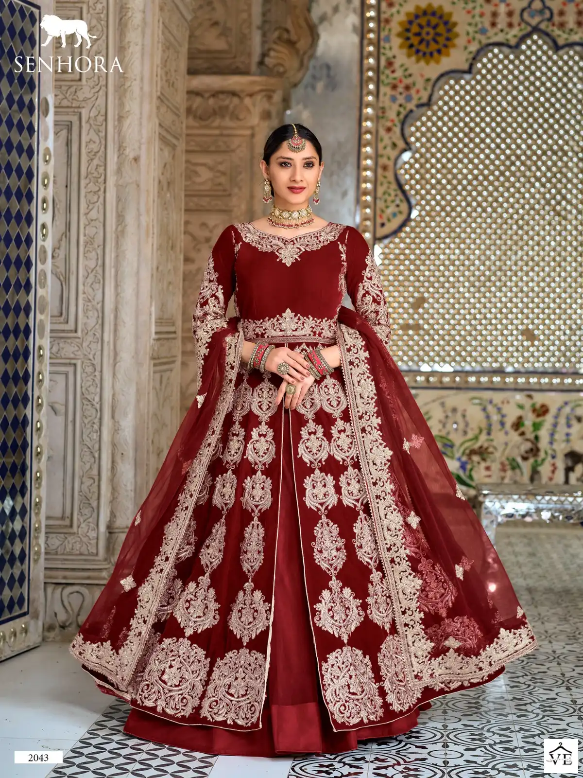Senhora Dulhan Vol-42 9000 Velvet Wholesale Bridal Suit Catalog — Wholesale Salwar Suits, MPA wholesale from Surat - Gallery Image 19