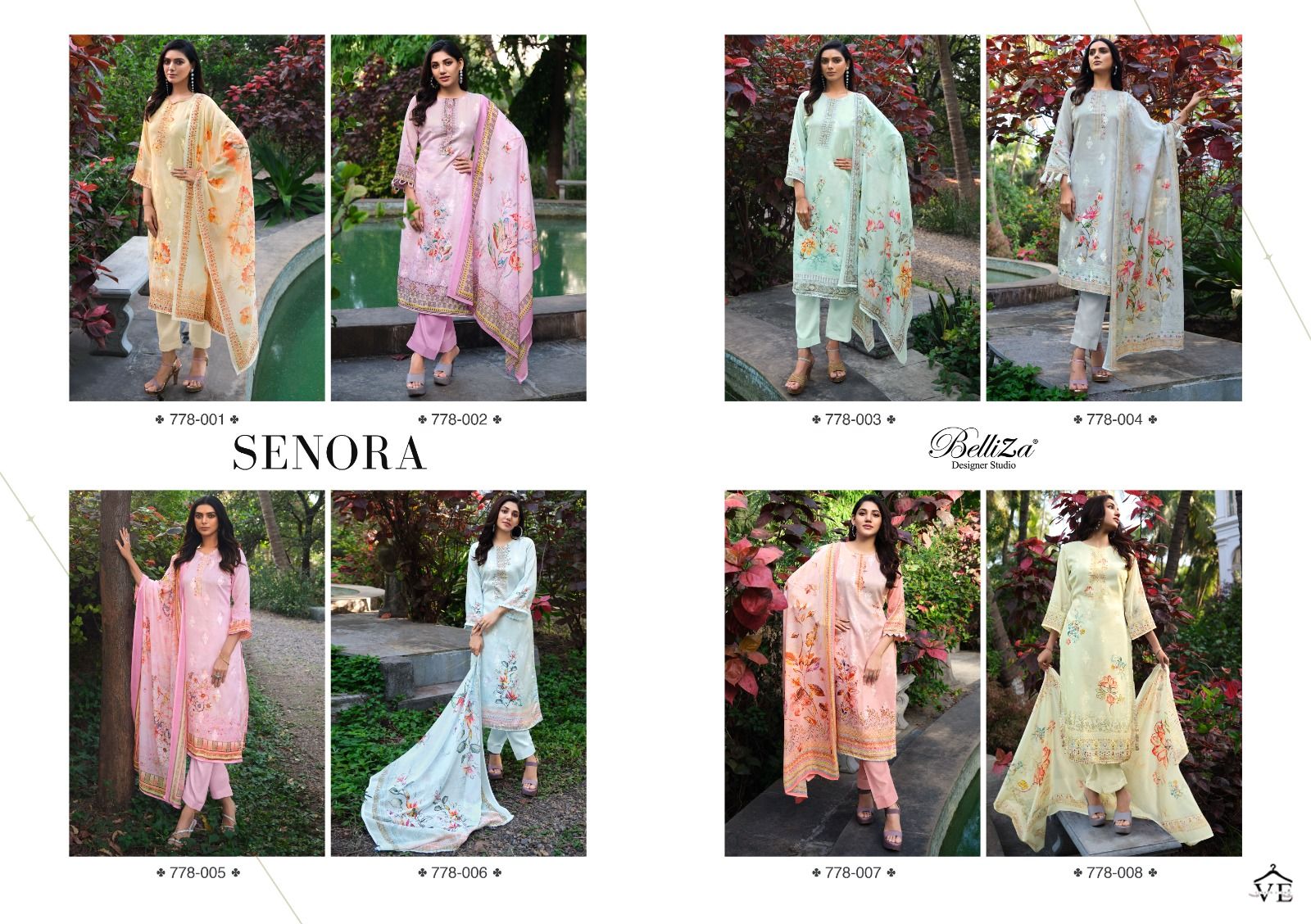 Belliza Designer Senora Jam Cotton Wholesale Designer Salwar Suit Catalog — Wholesale Salwar Suits, MPA wholesale from Surat — view 9