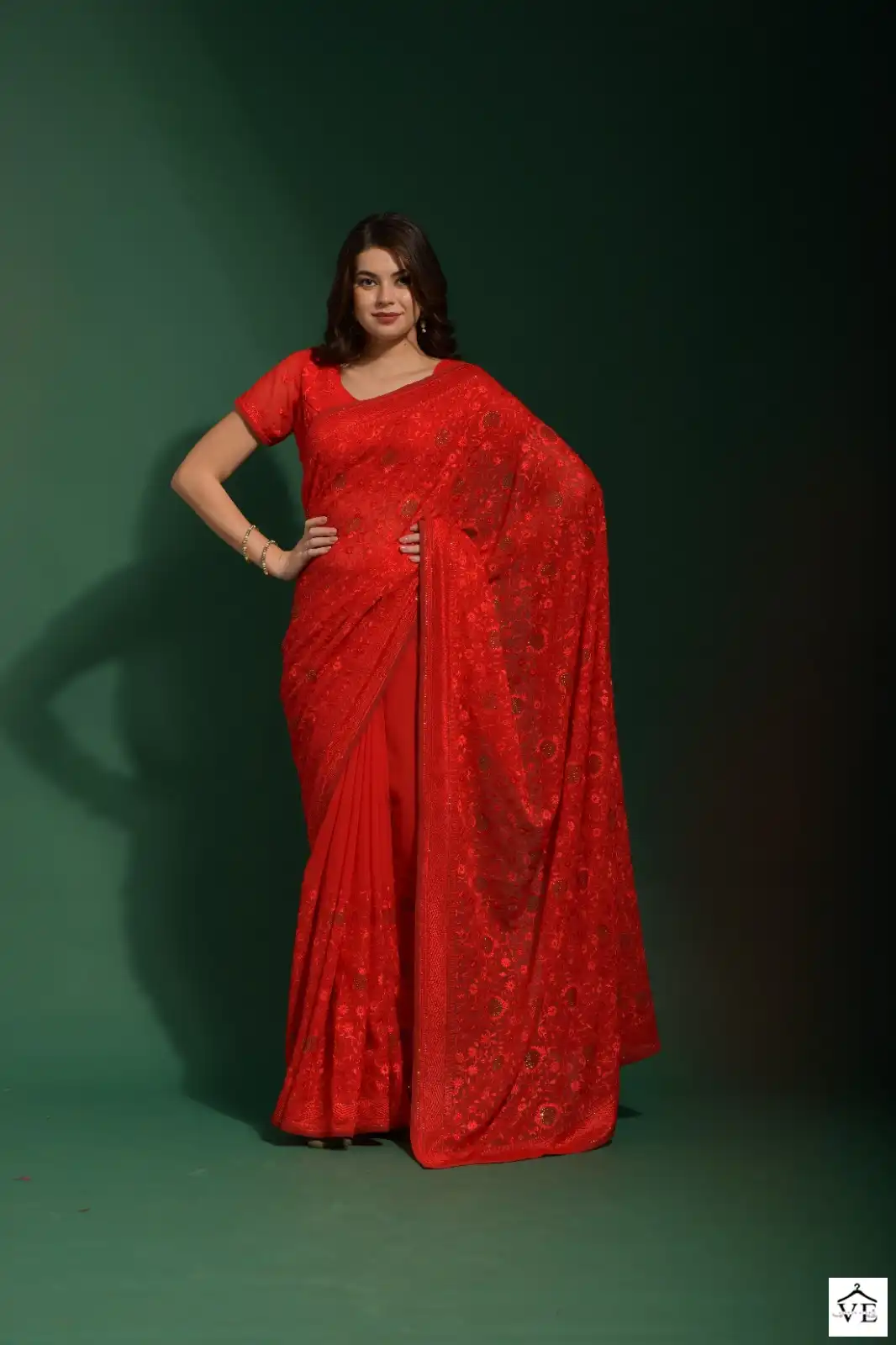 Vardan Ethnic Sequence Vol 12 Georgette Wholesale Designer Saree Catalog — Wholesale Sarees, MPA wholesale from Surat — view 11