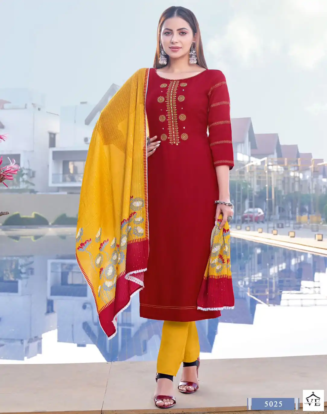 Kadlee Shanaya Vol 5 Rayon Wholesale Readymade Suits Catalog — Wholesale Salwar Suits, Kadlee Fashion Studio wholesale from Surat — view 1
