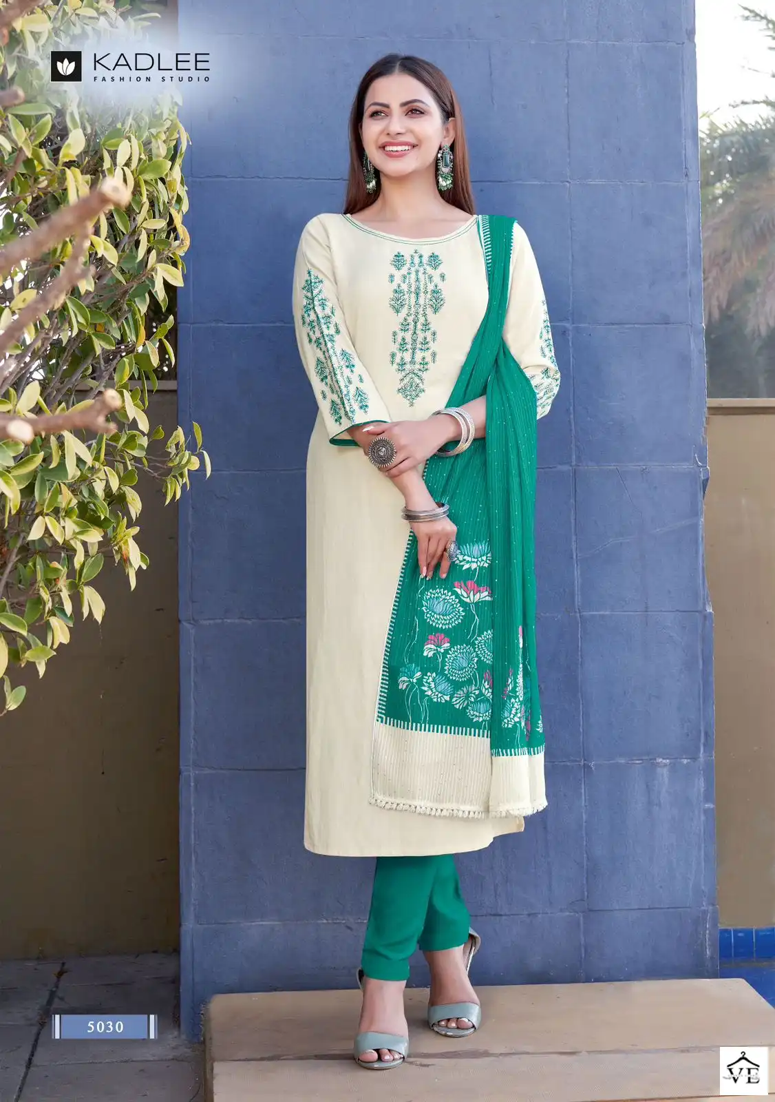 Kadlee Shanaya Vol 5 Rayon Wholesale Readymade Suits Catalog — Wholesale Salwar Suits, Kadlee Fashion Studio wholesale from Surat - Gallery Image 5