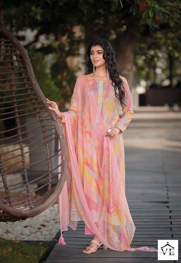 Kilory Trendz Sharon Lawn Cotton Wholesale Designer Salwar Suit Catalog — Wholesale Salwar Suits, MPA wholesale from Surat - Gallery Image 4