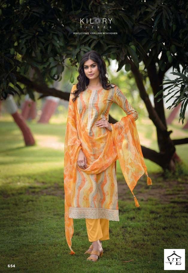 Kilory Trendz Sharon Lawn Cotton Wholesale Designer Salwar Suit Catalog — Wholesale Salwar Suits, MPA wholesale from Surat - Gallery Image 5