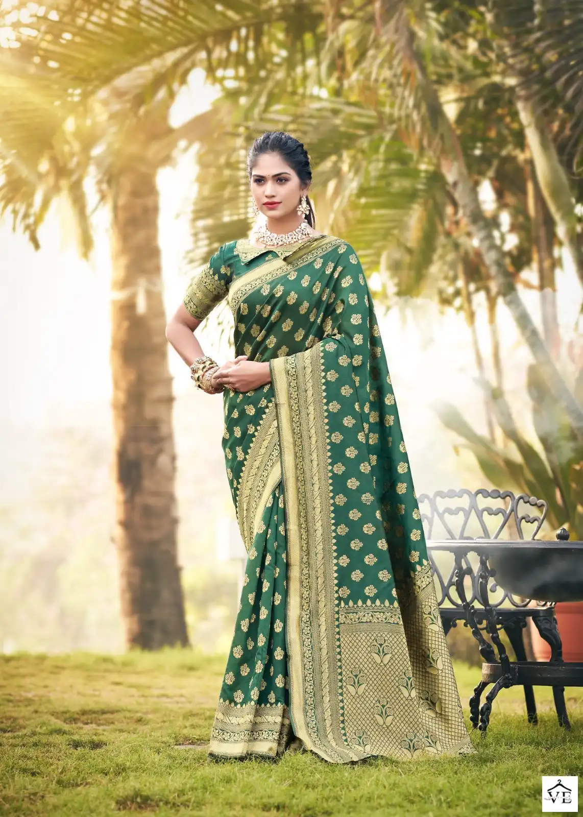 The Fabrica Shaz Soft Silk Jacquard Wholesale Saree Catalog — Wholesale Sarees, MPA wholesale from Surat - Gallery Image 4
