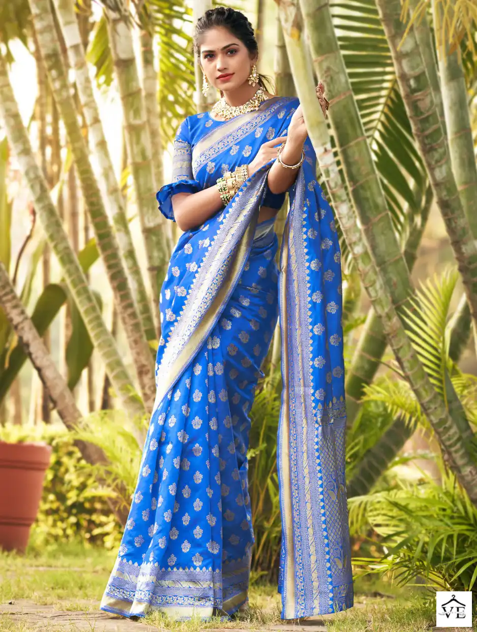 The Fabrica Shaz Soft Silk Jacquard Wholesale Saree Catalog — Wholesale Sarees, MPA wholesale from Surat — view 1