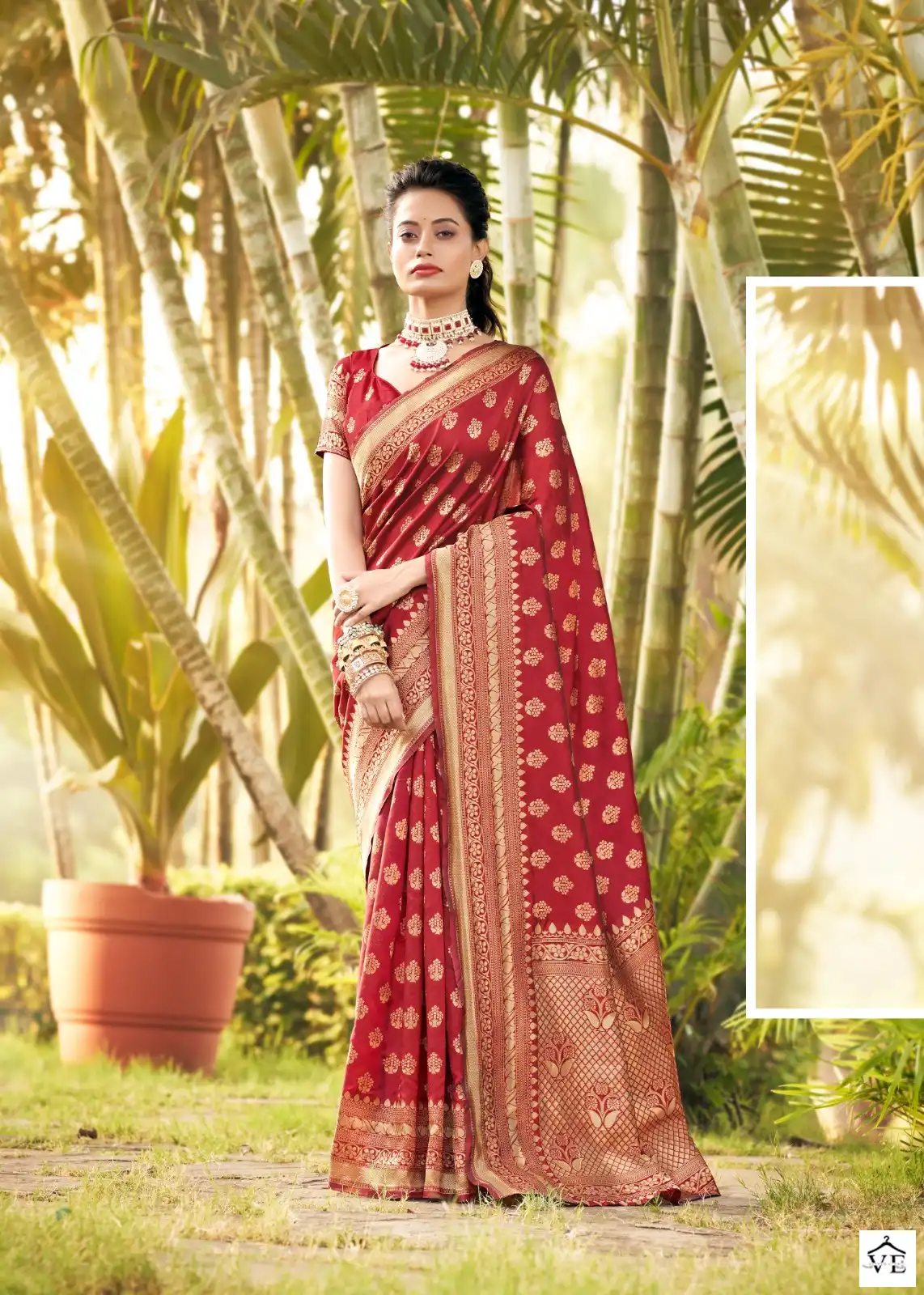 The Fabrica Shaz Soft Silk Jacquard Wholesale Saree Catalog — Wholesale Sarees, MPA wholesale from Surat - Gallery Image 3