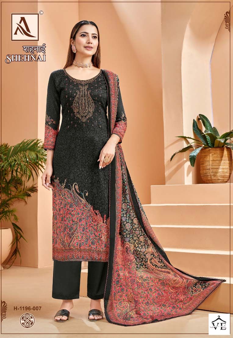Alok Suits Shehnai Jam Cotton Wholesale Salwar Suit Catalog — Wholesale Salwar Suits, MPA wholesale from Surat — view 8