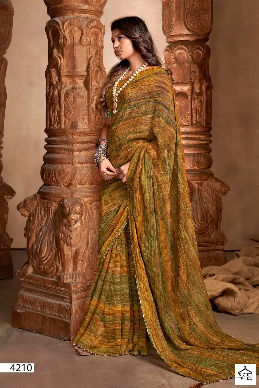 5D Designer Shivasa-2 Pure Georgette Wholesale Saree Catalog — Wholesale Sarees, MPA wholesale from Surat - Gallery Image 6
