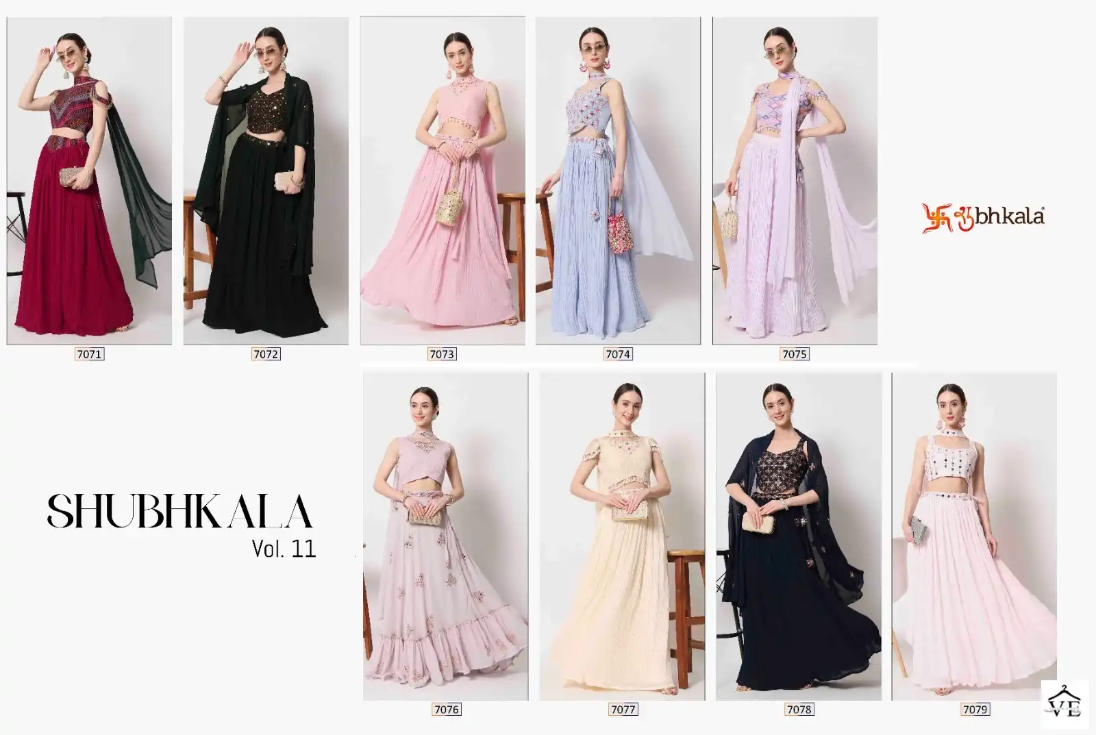 Shubhkala Vol 11 Chinon Silk Wholesale Lehenga Choli Catalog — Wholesale Lehenga, MPA wholesale from Surat — view 10