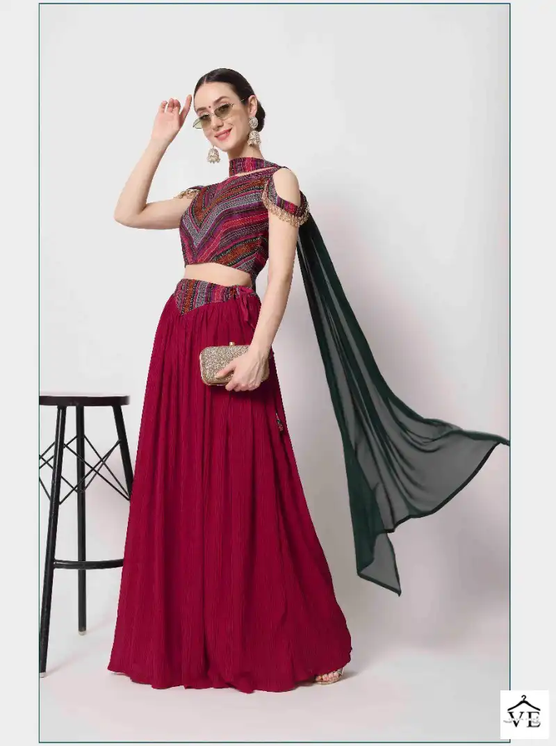 Shubhkala Vol 11 Chinon Silk Wholesale Lehenga Choli Catalog — Wholesale Lehenga, MPA wholesale from Surat — view 7