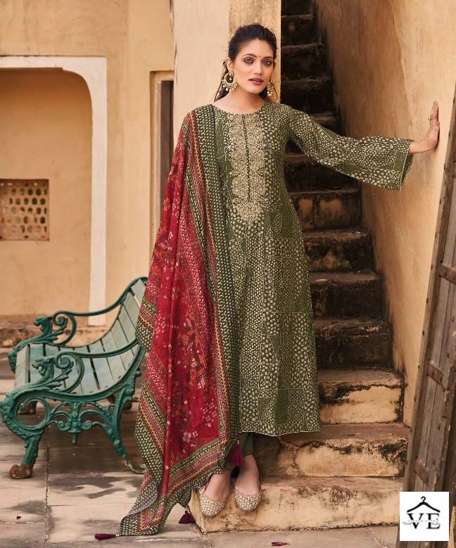 Kilory Trendz Silk Of Bandhej Viscose Wholesale Designer Salwar Suit Catalog — Wholesale Salwar Suits, MPA wholesale from Surat - Gallery Image 3