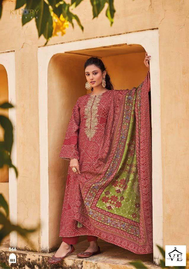 Kilory Trendz Silk Of Bandhej Viscose Wholesale Designer Salwar Suit Catalog — Wholesale Salwar Suits, MPA wholesale from Surat - Gallery Image 5