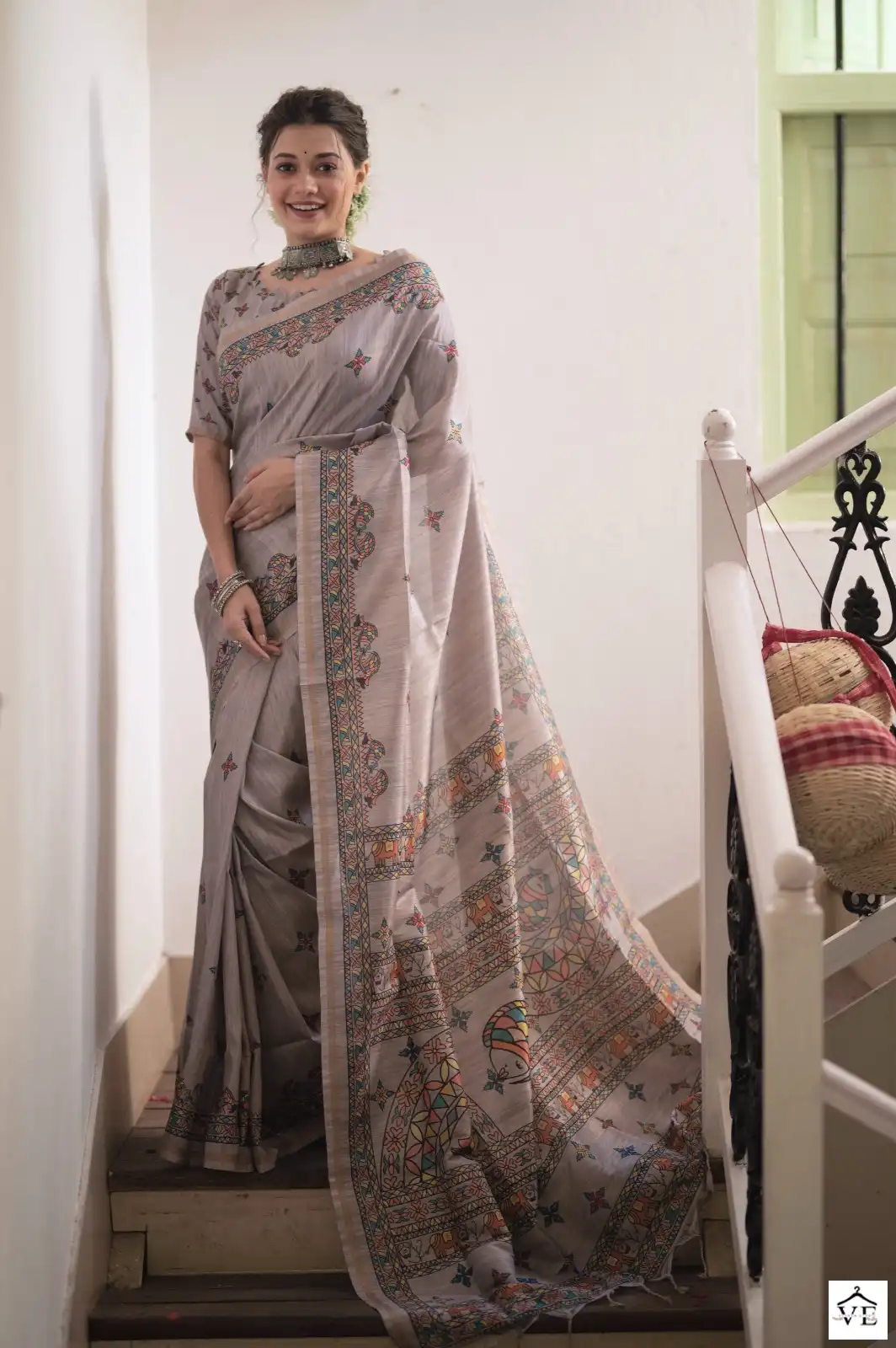 Vardan Ethnic Silki Vol 7 Tusser Silk Wholesale Fancy Saree Catalog — Wholesale Sarees, MPA wholesale from Surat - Gallery Image 4