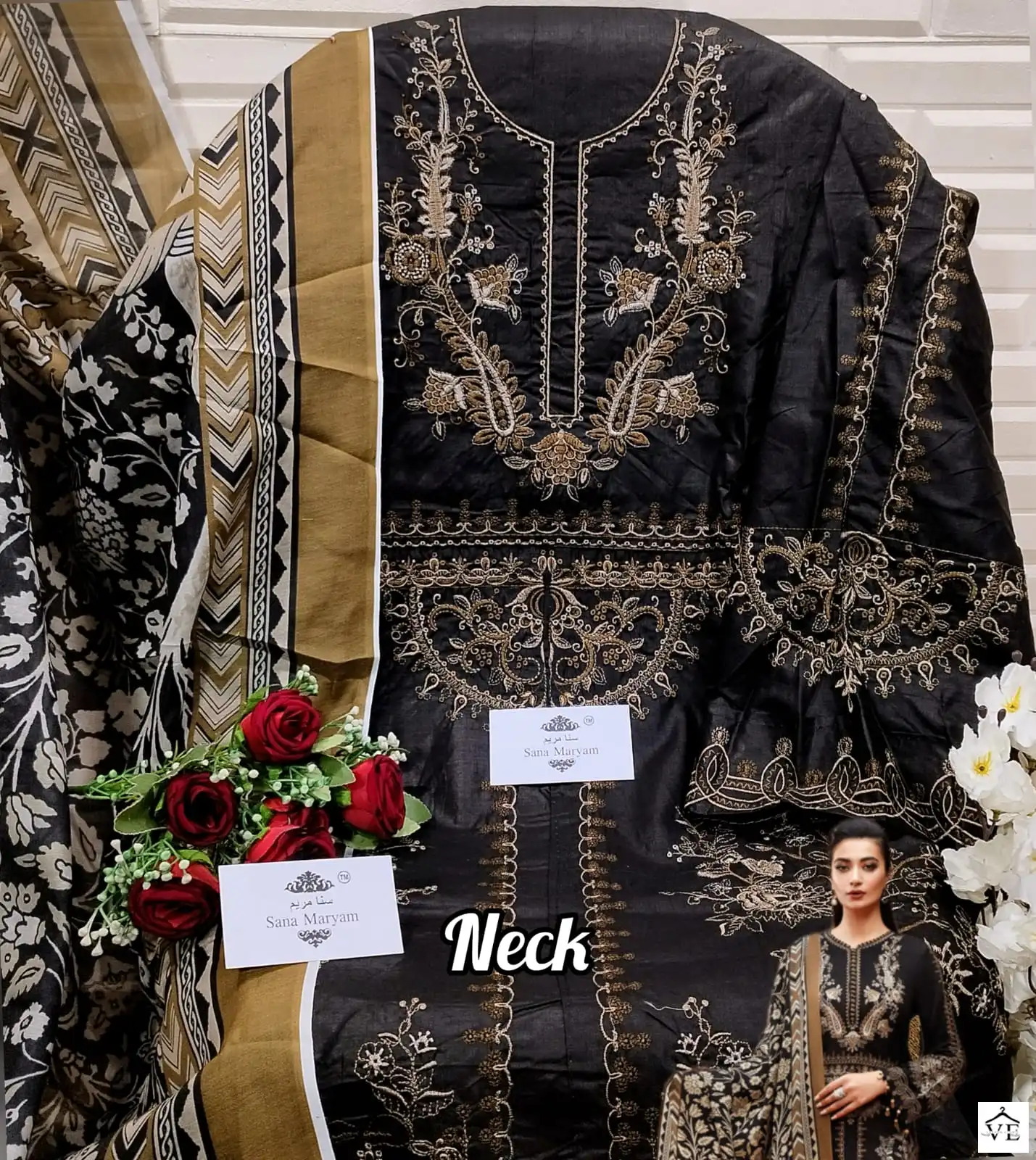 Sana Maryam Mariya B Sm-140 & 141 Cotton Wholesale Pakistani Suit Catalog — Wholesale Salwar Suits, MPA wholesale from Surat - Gallery Image 5