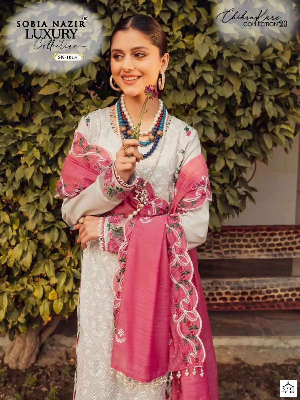 Sobia Nazir SN-1013 Lawn Wholesale Pakistani Suit — Wholesale Salwar Suits, MPA wholesale from Surat - Gallery Image 3