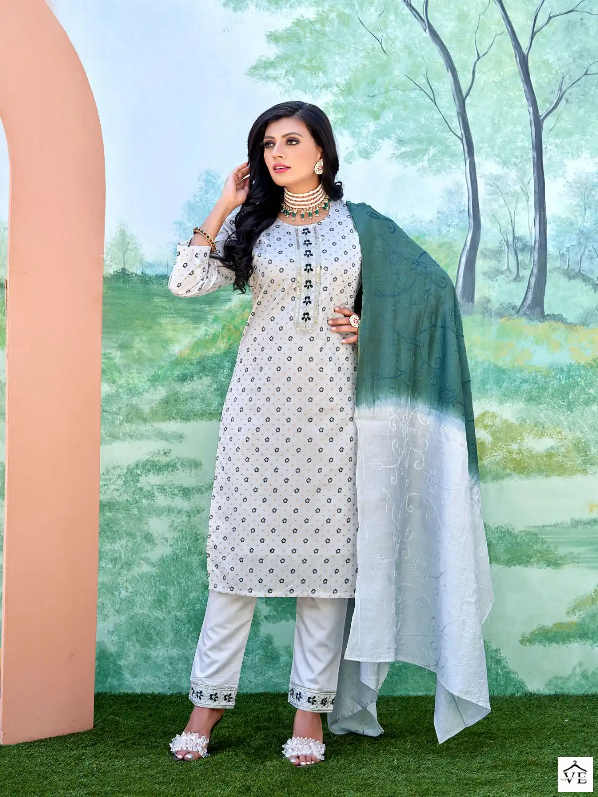 Smylee Sneha Chanderi Silk Wholesale Readymade Suits Catalog — Wholesale Salwar Suits, MPA wholesale from Surat - Gallery Image 4