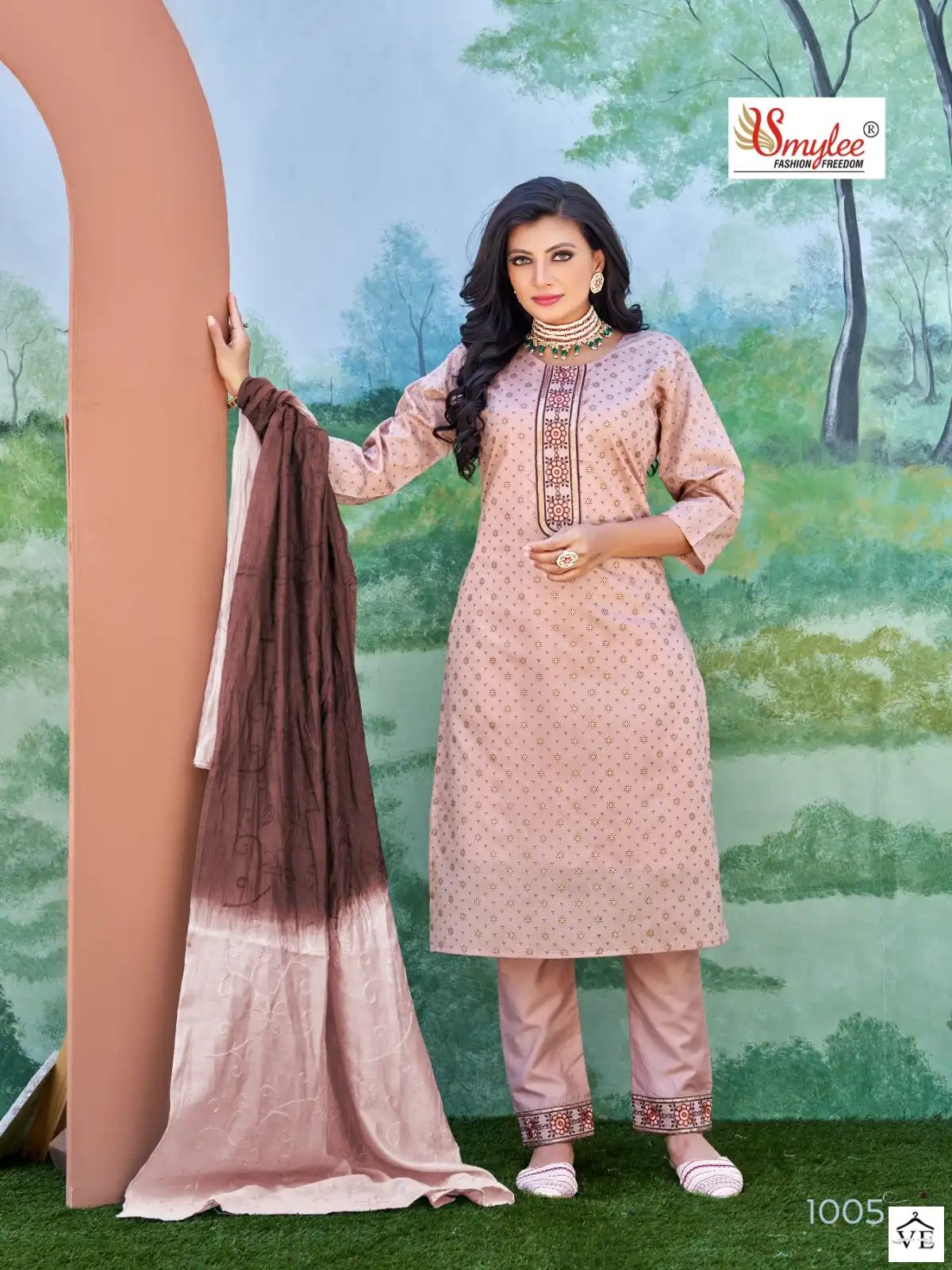 Smylee Sneha Chanderi Silk Wholesale Readymade Suits Catalog — Wholesale Salwar Suits, MPA wholesale from Surat - Gallery Image 7