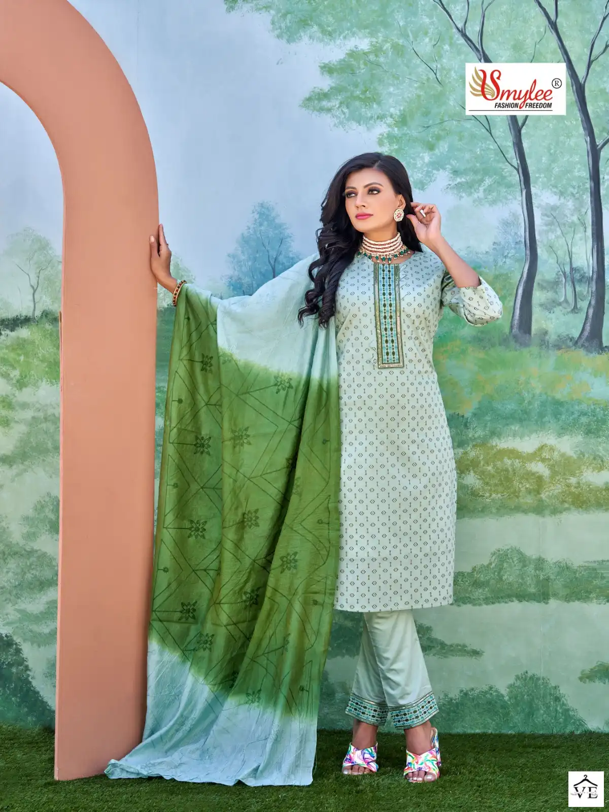 Smylee Sneha Chanderi Silk Wholesale Readymade Suits Catalog — Wholesale Salwar Suits, MPA wholesale from Surat - Gallery Image 8