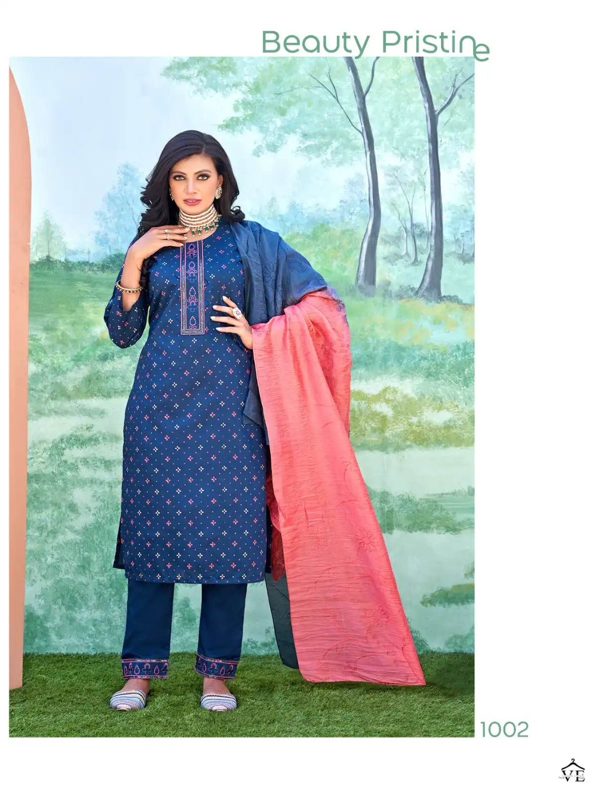 Smylee Sneha Chanderi Silk Wholesale Readymade Suits Catalog — Wholesale Salwar Suits, MPA wholesale from Surat - Gallery Image 2