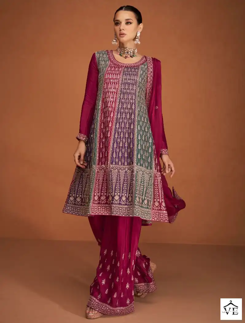 Aashirwad Soha Premium Chinnon Silk Wholesale Readymade Designer Salwar Kameez Catalog