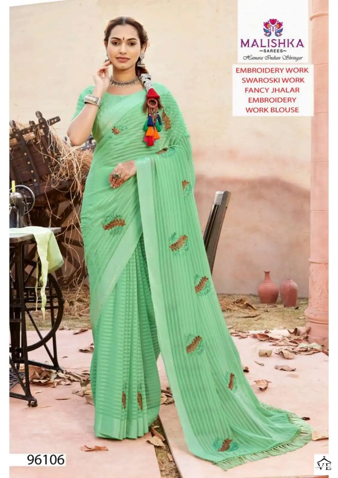 Malishka Soor Weightless Wholesale Saree Catalog — Wholesale Sarees, MPA wholesale from Surat - Gallery Image 7