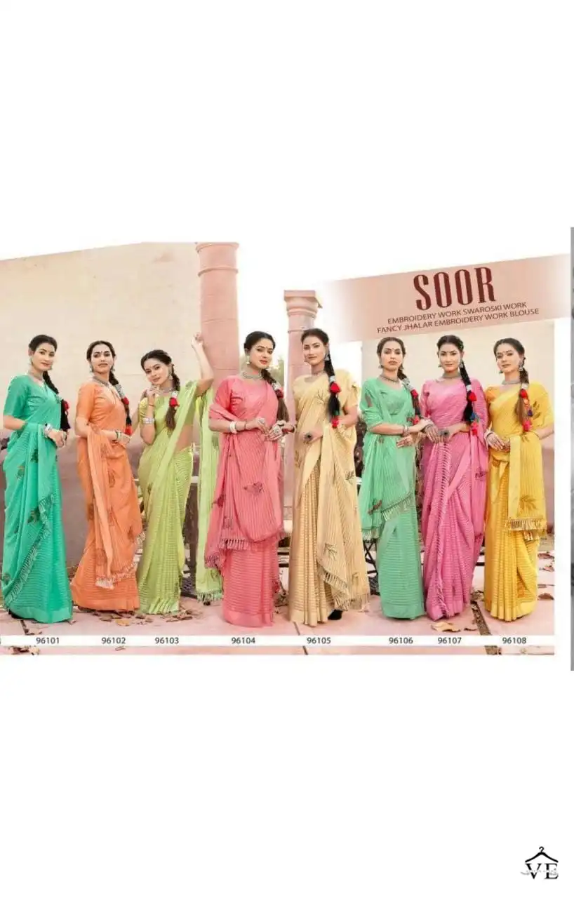 Malishka Soor Weightless Wholesale Saree Catalog — Wholesale Sarees, MPA wholesale from Surat — view 9