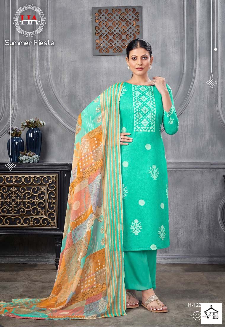 Harshit Fashion Summer Fiesta Cambric Wholesale Salwar Suit Catalog — Wholesale Salwar Suits, MPA wholesale from Surat - Gallery Image 2