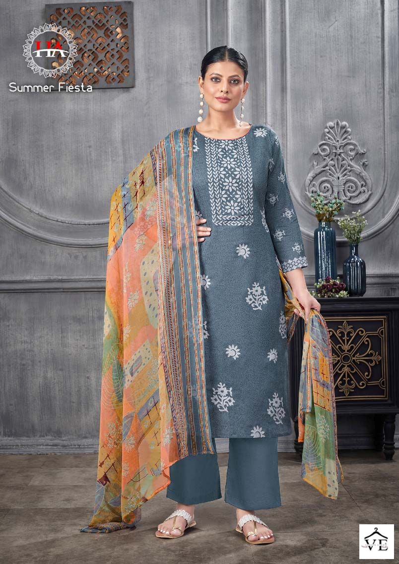 Harshit Fashion Summer Fiesta Cambric Wholesale Salwar Suit Catalog — Wholesale Salwar Suits, MPA wholesale from Surat - Gallery Image 4